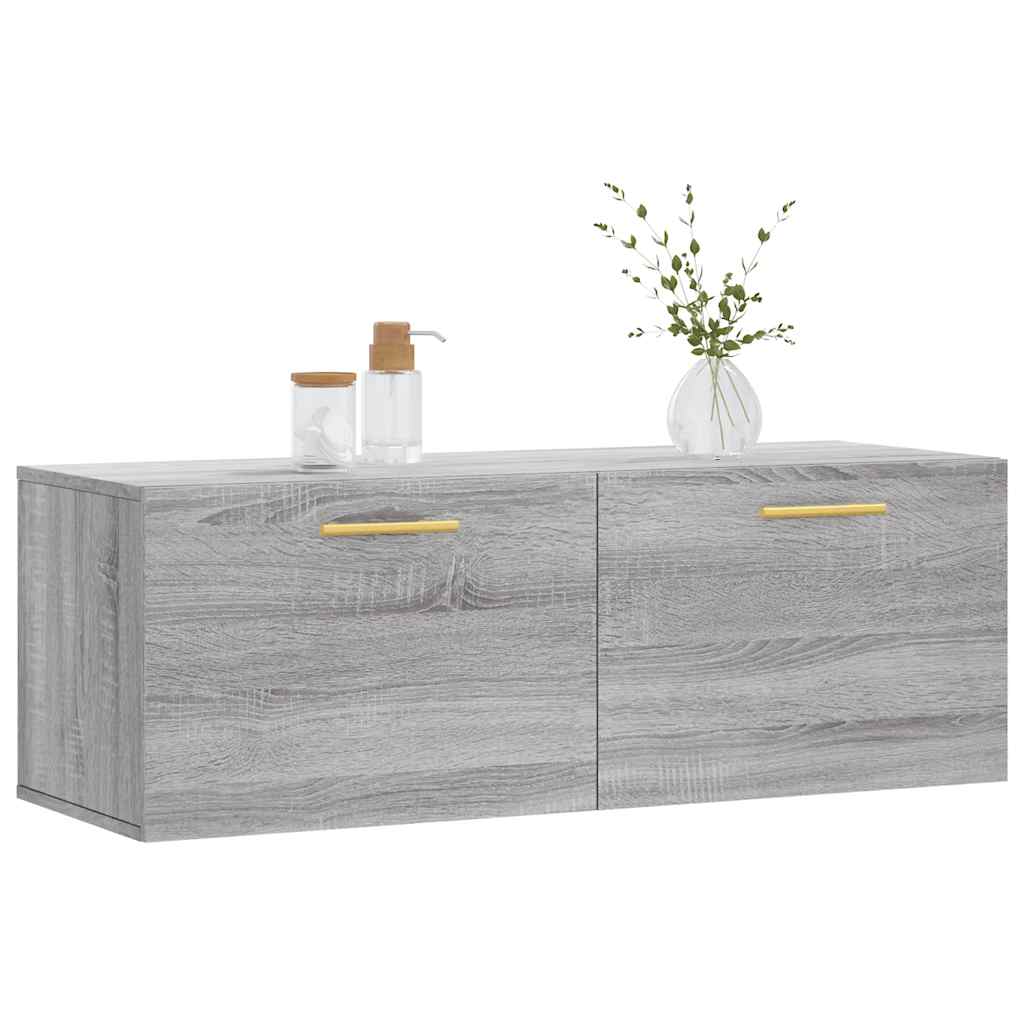 Wall Cabinet Grey Sonoma 100x36,5x35 cm Engineered Wood