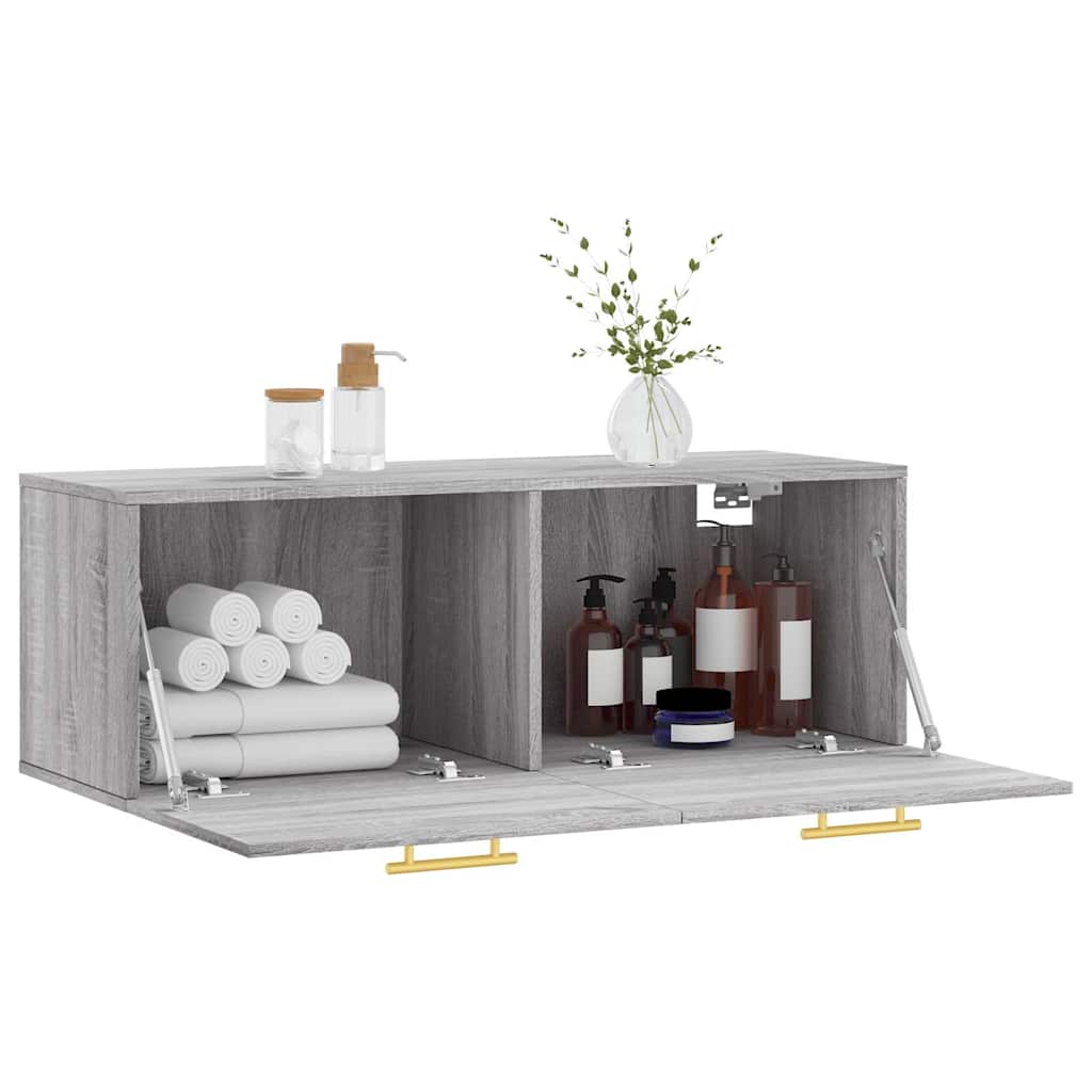 Wall Cabinet Grey Sonoma 100x36,5x35 cm Engineered Wood