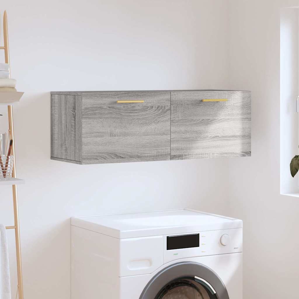 Wall Cabinet Grey Sonoma 100x36,5x35 cm Engineered Wood