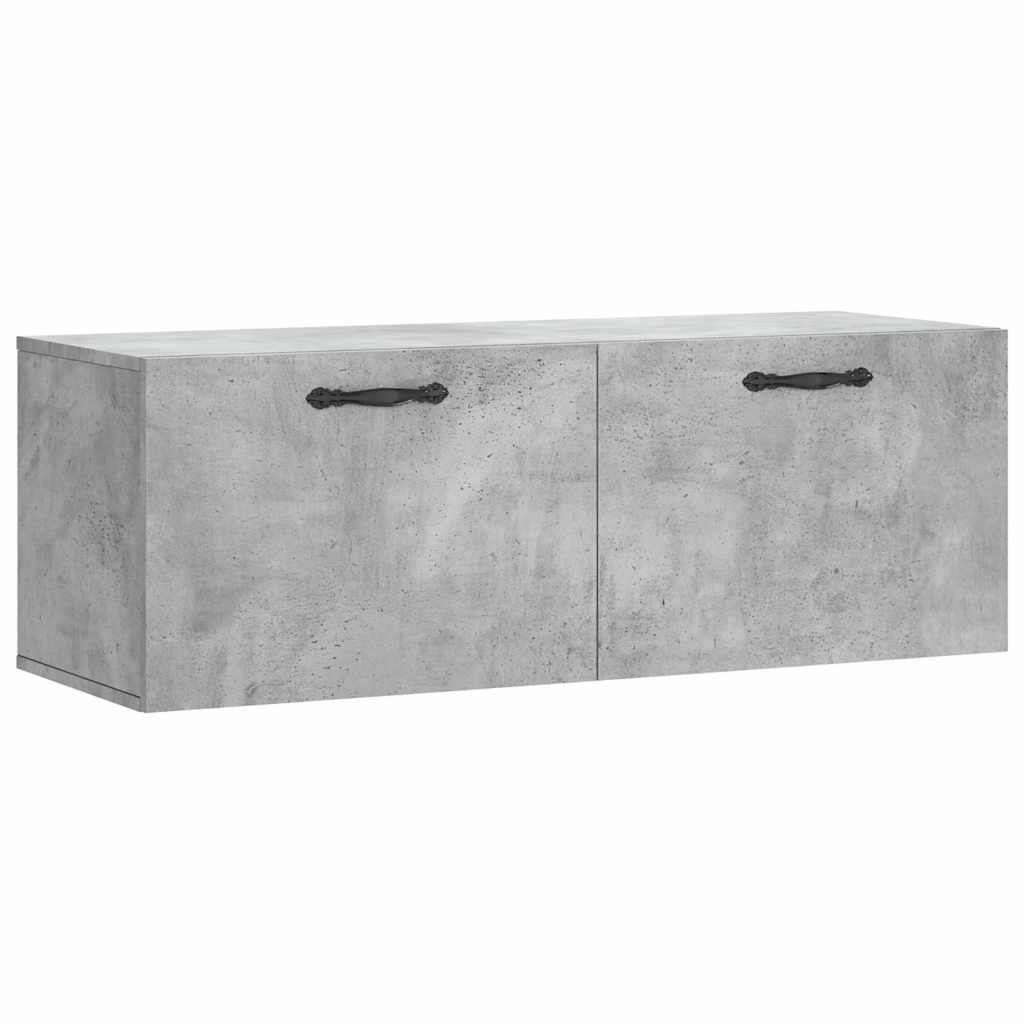 Wall Cabinet Concrete Grey 100x36,5x35 cm Engineered Wood