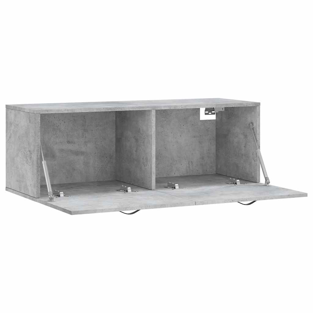 Wall Cabinet Concrete Grey 100x36,5x35 cm Engineered Wood