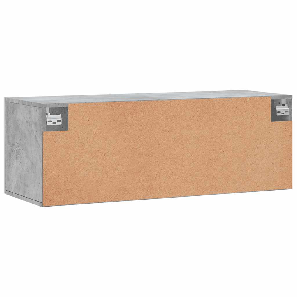 Wall Cabinet Concrete Grey 100x36,5x35 cm Engineered Wood