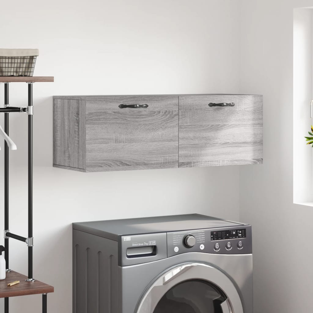 Wall Cabinet Grey Sonoma 100x36,5x35 cm Engineered Wood