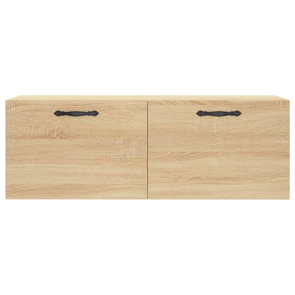 vidaXL Wall Cabinet Sonoma Oak 100x36.5x35 cm Engineered Wood