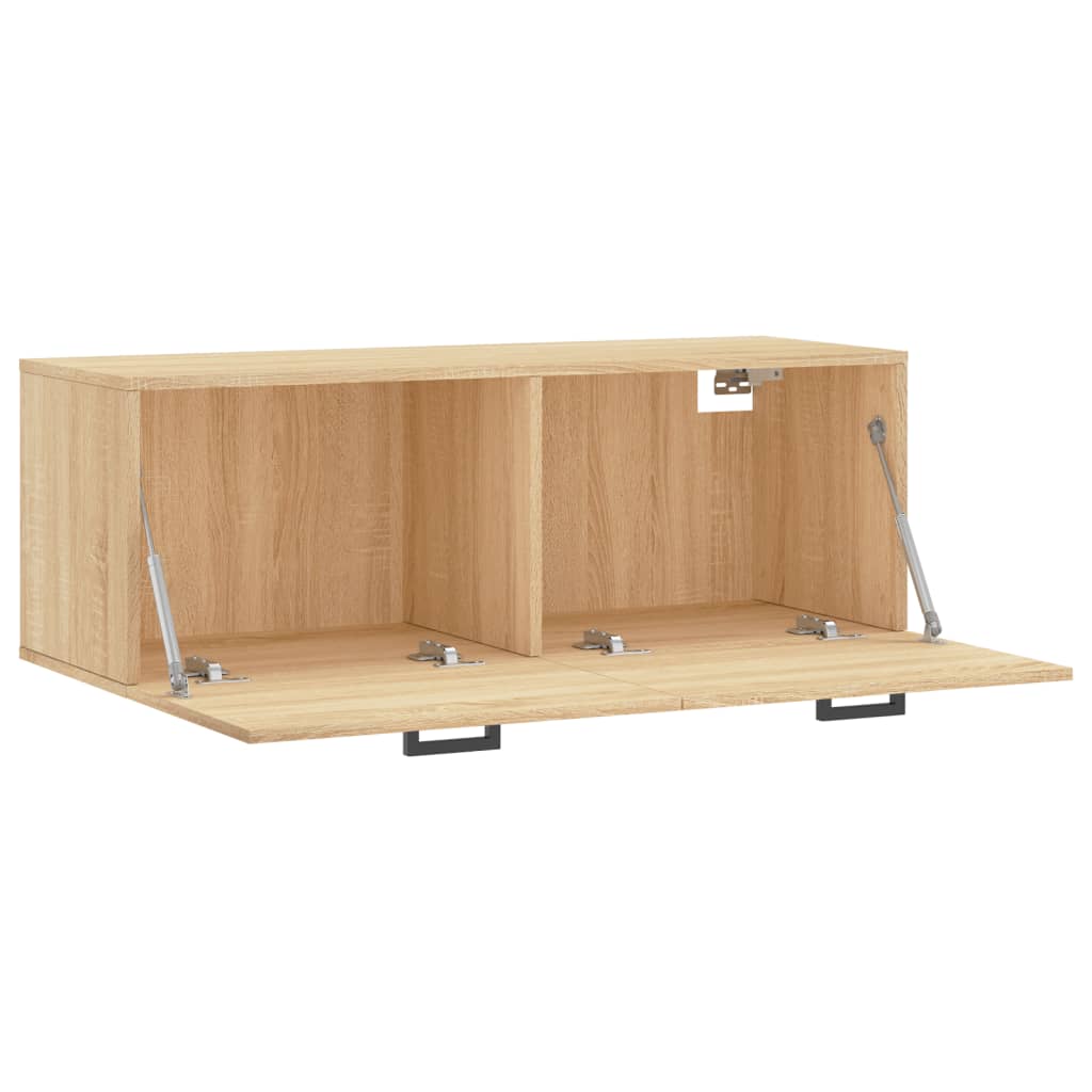 vidaXL Wall Cabinet Sonoma Oak 100x36.5x35 cm Engineered Wood