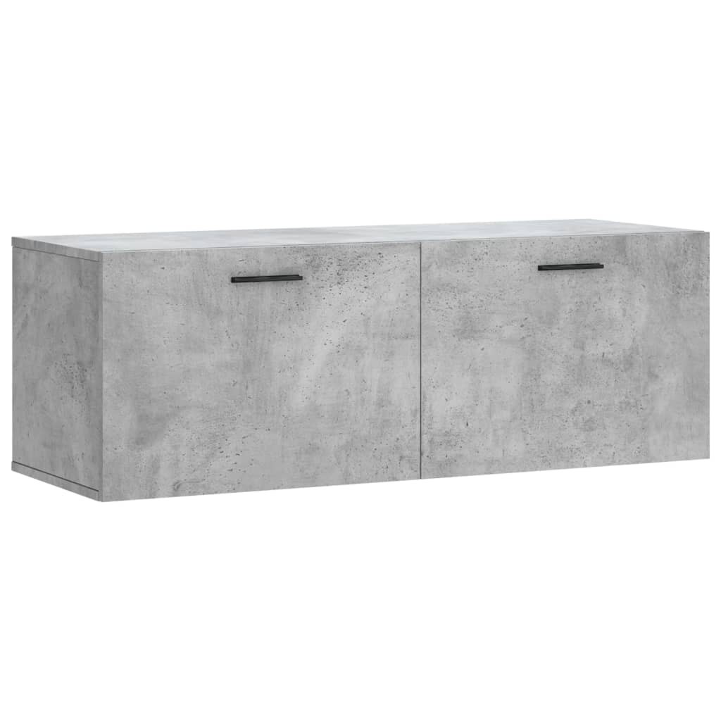 Wall Cabinet Concrete Grey 100x36,5x35 cm Engineered Wood