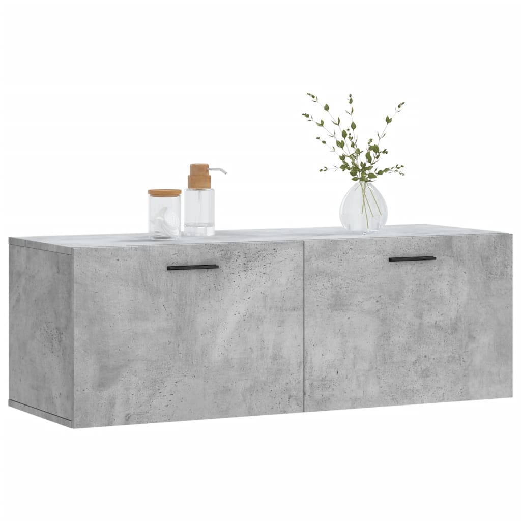 Wall Cabinet Concrete Grey 100x36,5x35 cm Engineered Wood