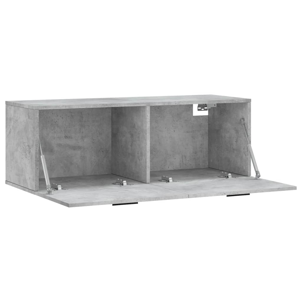 Wall Cabinet Concrete Grey 100x36,5x35 cm Engineered Wood