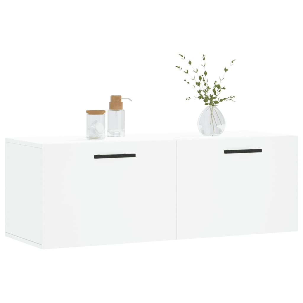 Wall Cabinet White 100x36,5x35 cm Engineered Wood