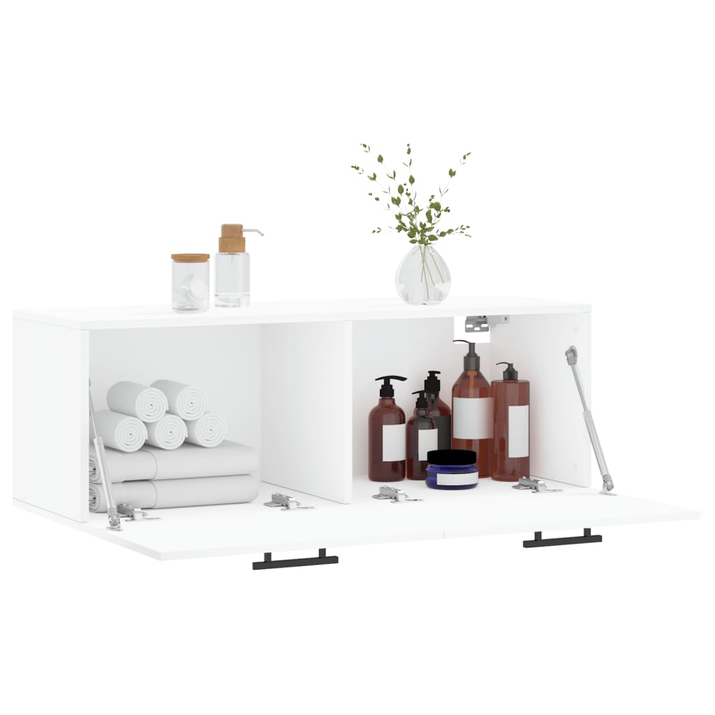 Wall Cabinet White 100x36,5x35 cm Engineered Wood