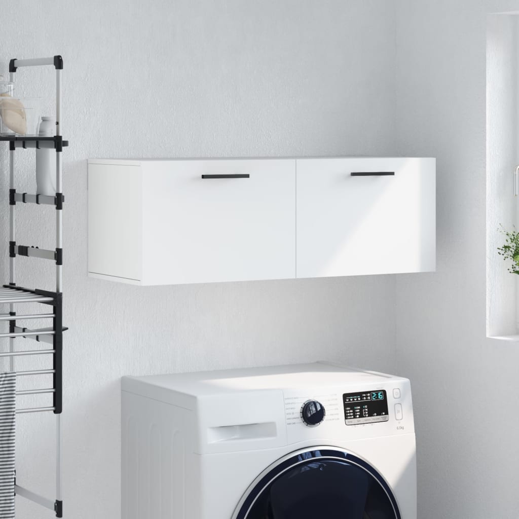 Wall Cabinet White 100x36,5x35 cm Engineered Wood