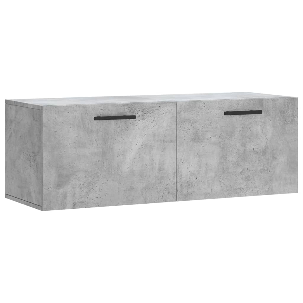 Wall Cabinet Concrete Grey 100x36,5x35 cm Engineered Wood