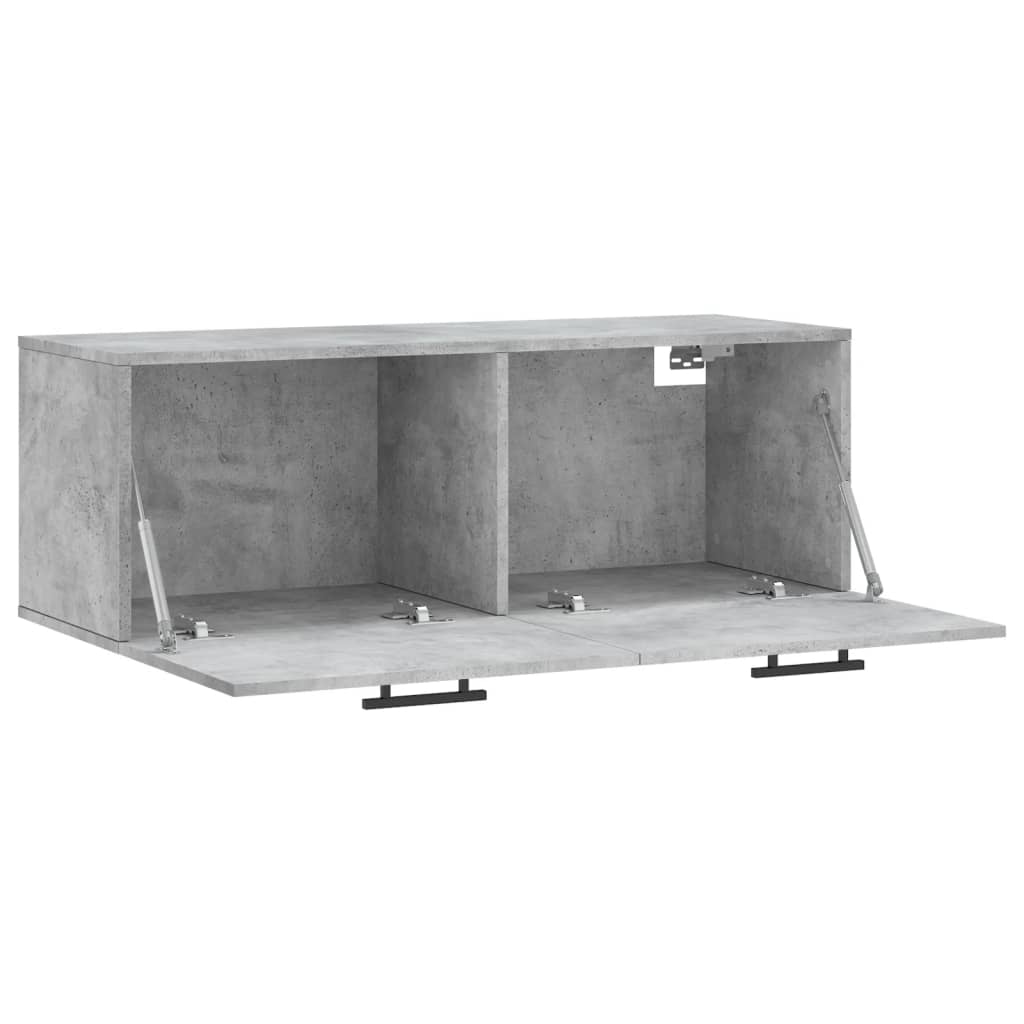 Wall Cabinet Concrete Grey 100x36,5x35 cm Engineered Wood