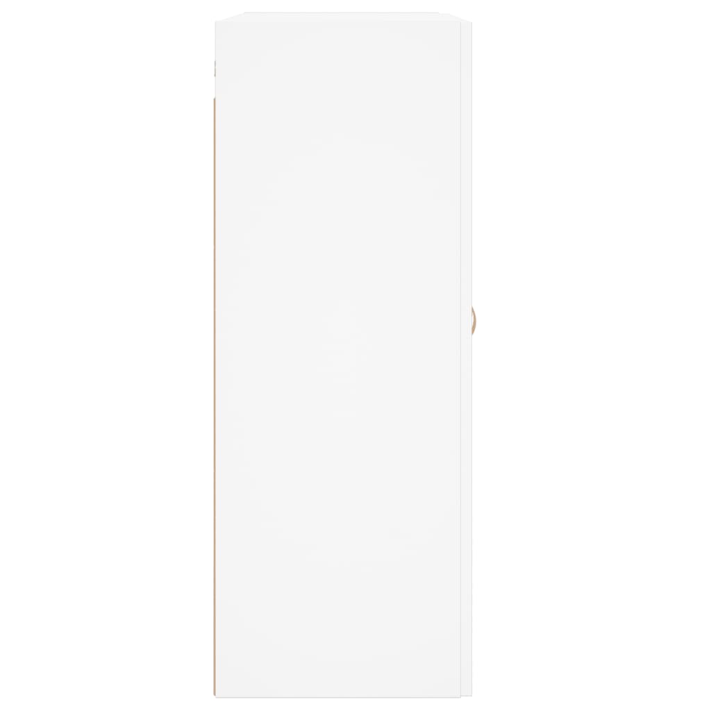 Wall Mounted Cabinet White 69.5x34x90 cm Engineered Wood
