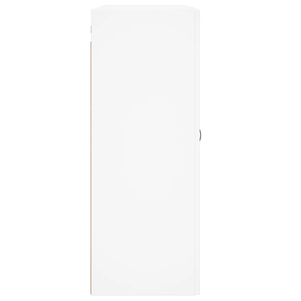 Wall Mounted Cabinet White 69.5x34x90 cm Engineered Wood
