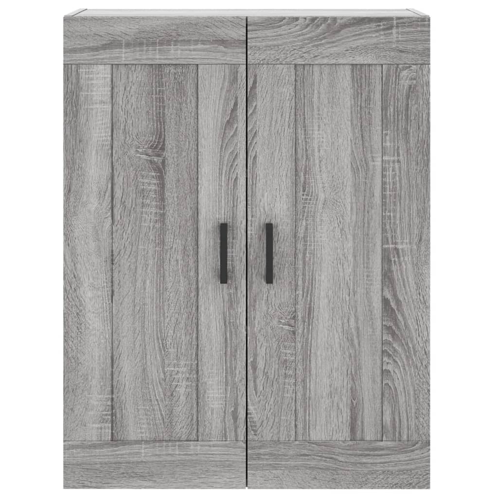 vidaXL Wall Mounted Cabinet Grey Sonoma 69.5x34x90 cm Engineered Wood