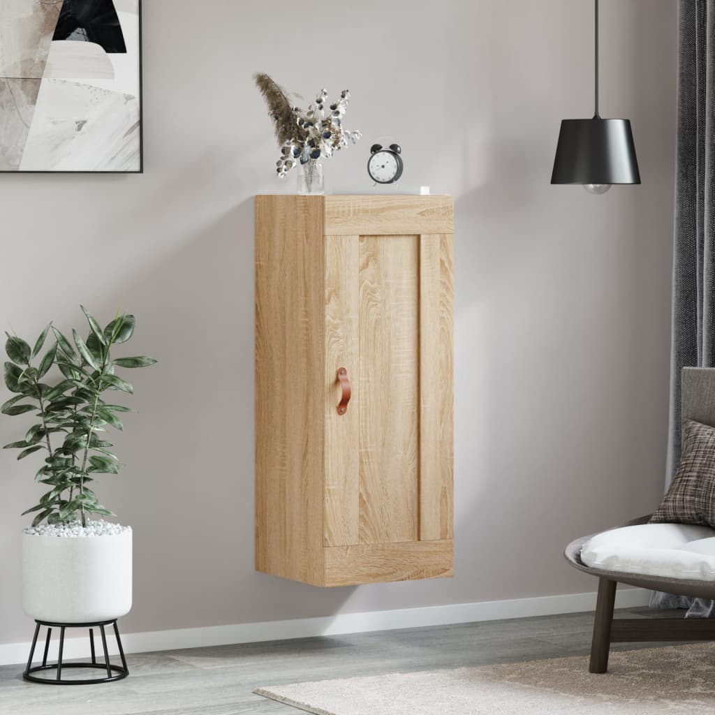 Wall Mounted Cabinet Sonoma Oak 34,5x34x90 cm Engineered Wood
