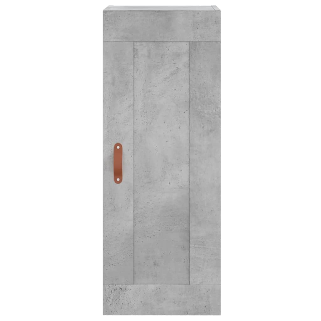 Wall Mounted Cabinet Concrete Grey 34.5x34x90cm Engineered Wood