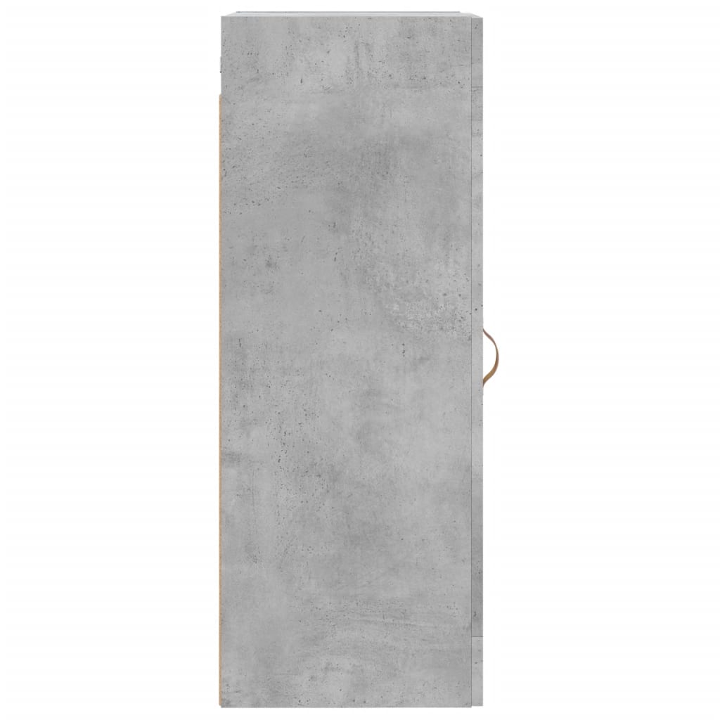 Wall Mounted Cabinet Concrete Grey 34.5x34x90cm Engineered Wood