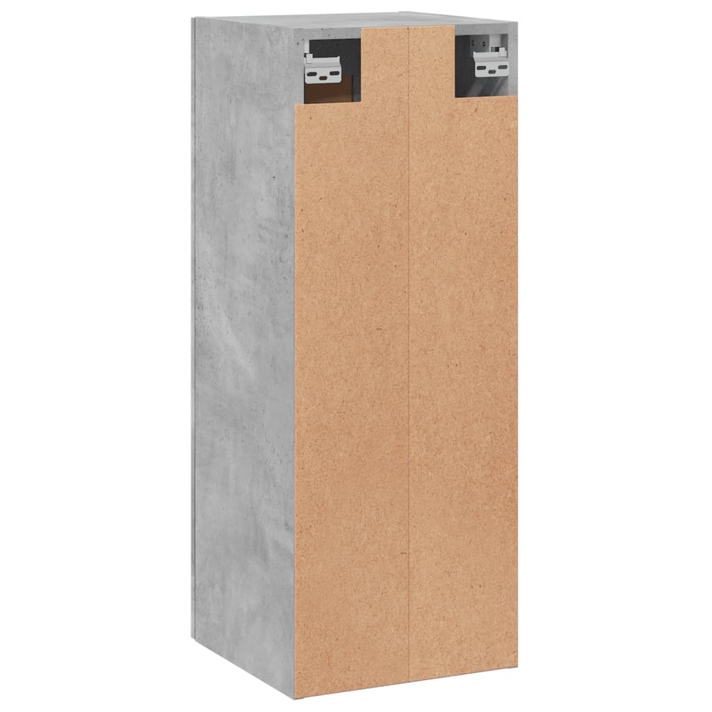 Wall Mounted Cabinet Concrete Grey 34.5x34x90cm Engineered Wood