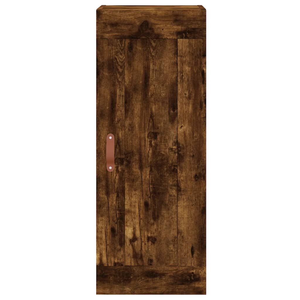Wall Mounted Cabinet Smoked Oak 34.5x34x90 cm Engineered Wood