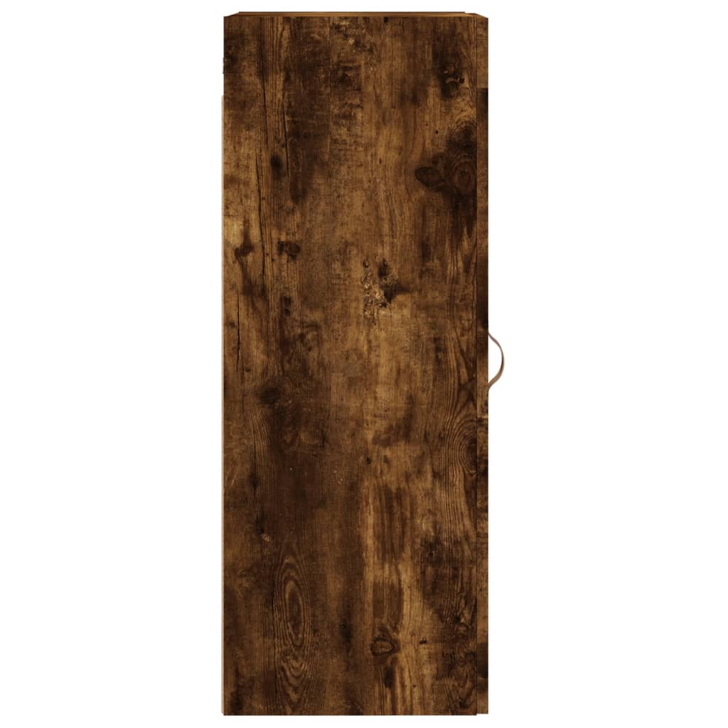 Wall Mounted Cabinet Smoked Oak 34,5x34x90 cm Engineered Wood