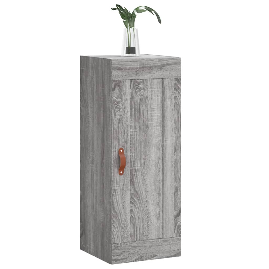 Wall Mounted Cabinet Grey Sonoma 34,5x34x90 cm Engineered Wood