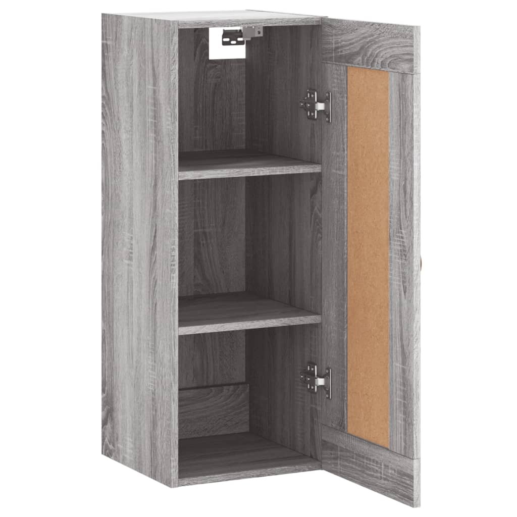 Wall Mounted Cabinet Grey Sonoma 34,5x34x90 cm Engineered Wood