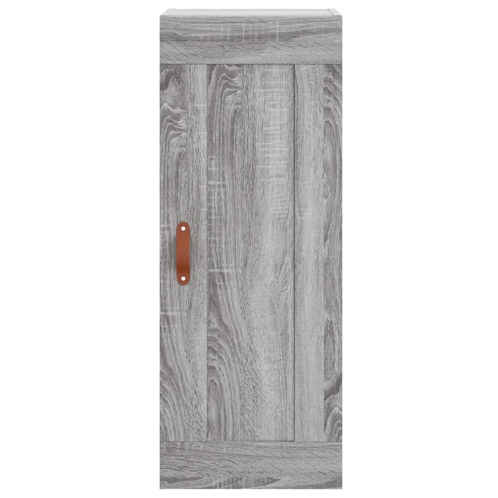 Wall Mounted Cabinet Grey Sonoma 34,5x34x90 cm Engineered Wood