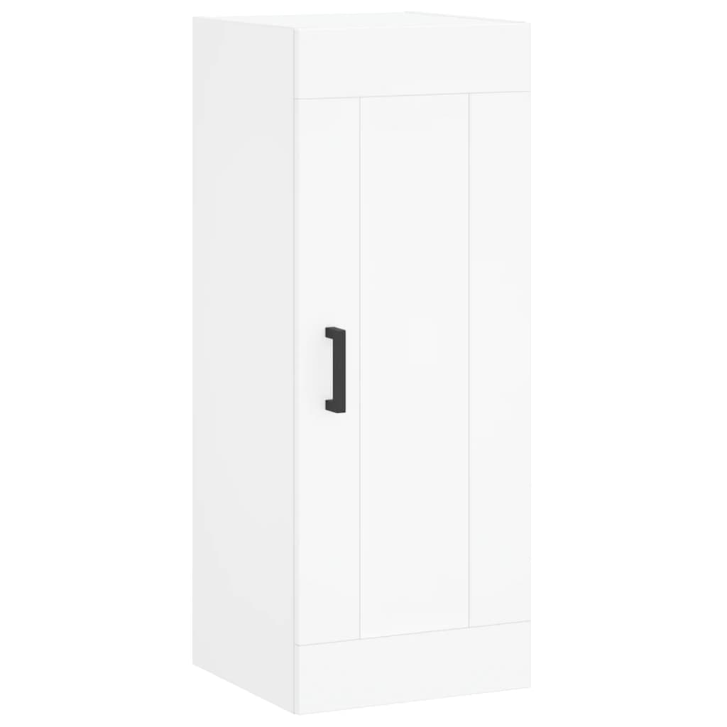 Wall Mounted Cabinet White 34,5x34x90 cm Engineered Wood