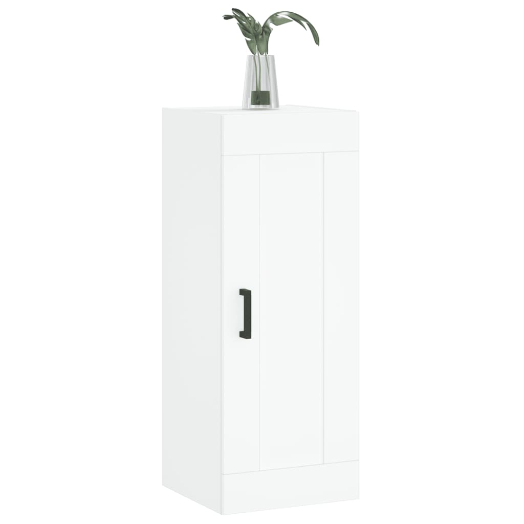 Wall Mounted Cabinet White 34,5x34x90 cm Engineered Wood