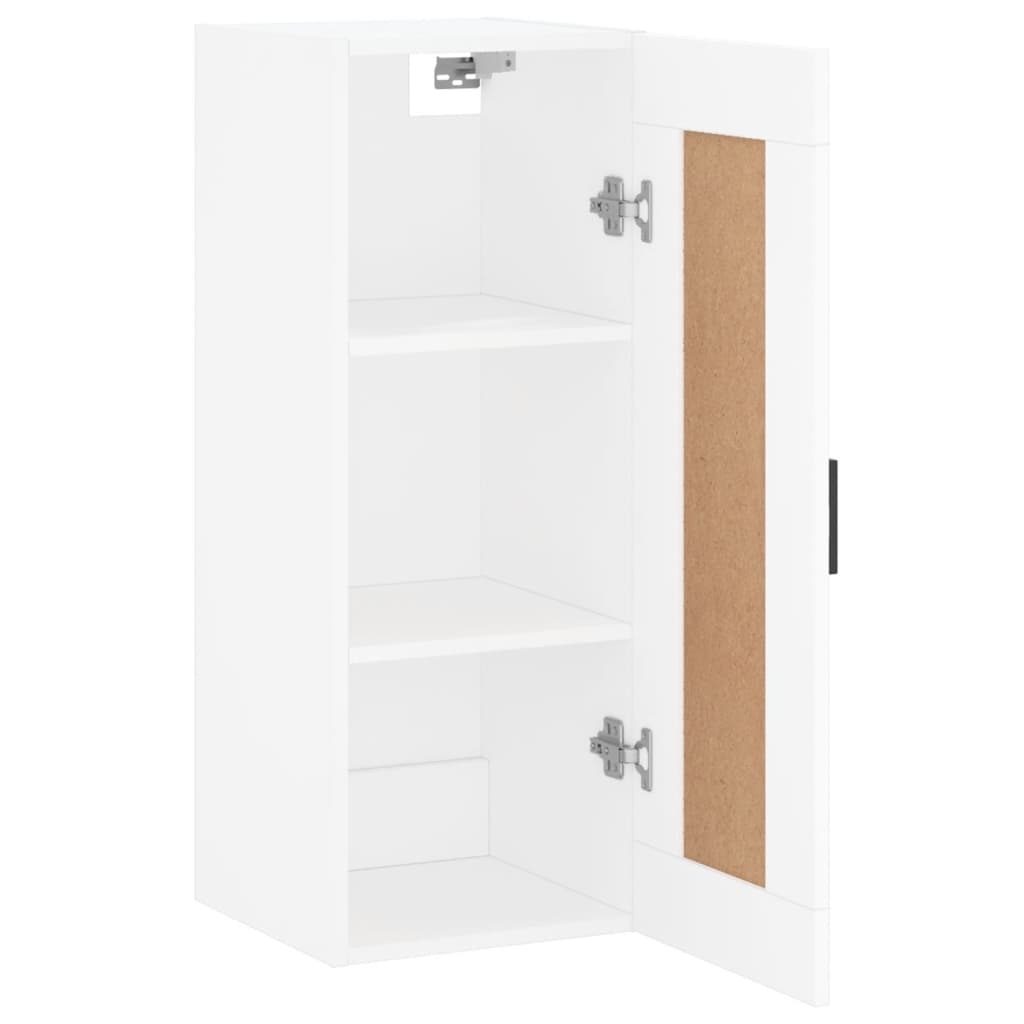 Wall Mounted Cabinet White 34,5x34x90 cm Engineered Wood