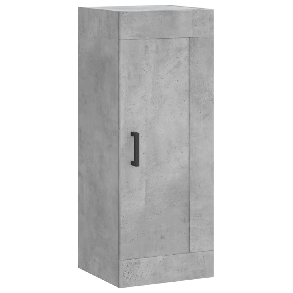 Wall Mounted Cabinet Concrete Grey 34,5x34x90 cm Engineered Wood