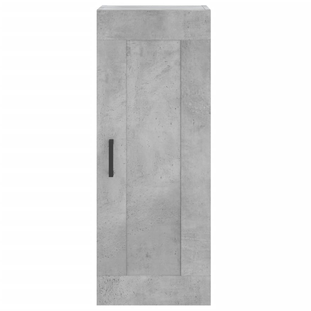 Wall Mounted Cabinet Concrete Grey 34,5x34x90 cm Engineered Wood