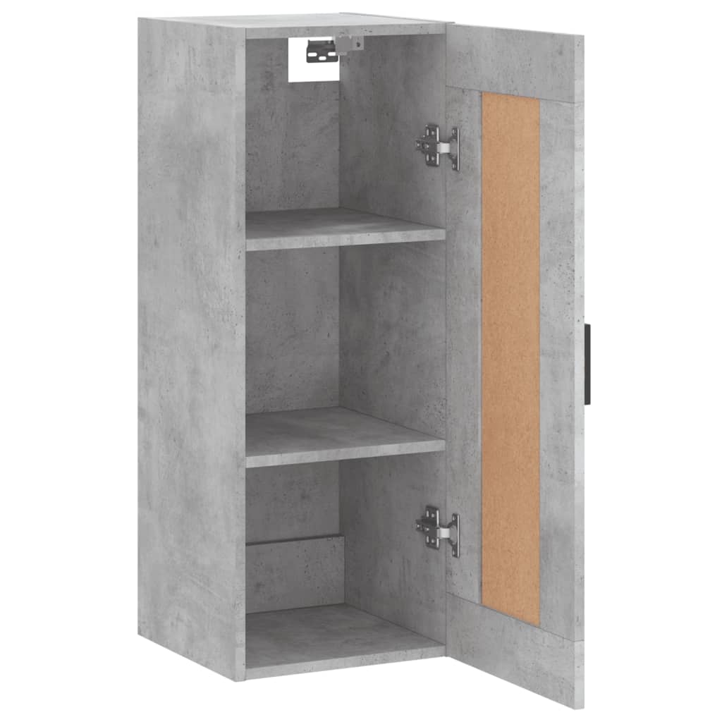 Wall Mounted Cabinet Concrete Grey 34,5x34x90 cm Engineered Wood