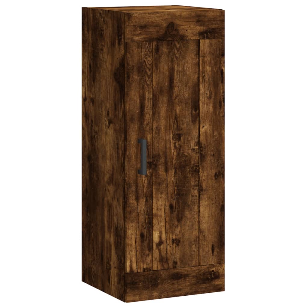 Wall Mounted Cabinet Smoked Oak 34,5x34x90 cm Engineered Wood
