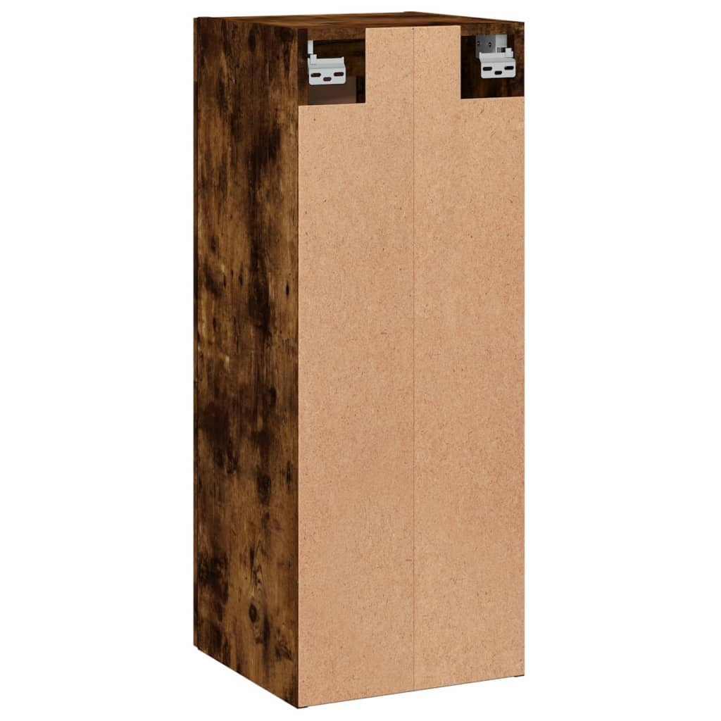 Wall Mounted Cabinet Smoked Oak 34,5x34x90 cm Engineered Wood