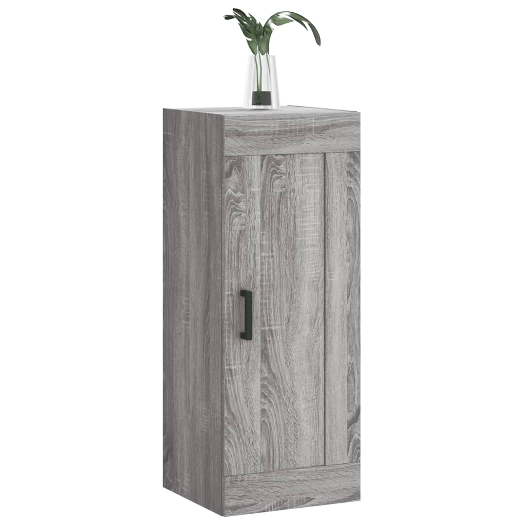 Wall Mounted Cabinet Grey Sonoma 34,5x34x90 cm Engineered Wood