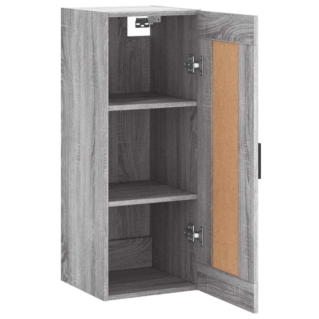 Wall Mounted Cabinet Grey Sonoma 34,5x34x90 cm Engineered Wood