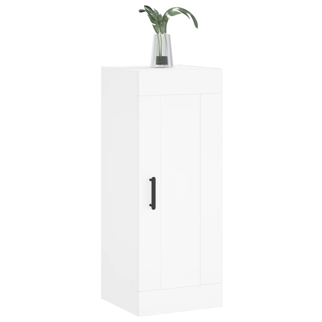Wall Mounted Cabinet White 34,5x34x90 cm Engineered Wood