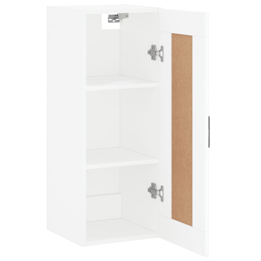 Wall Mounted Cabinet White 34,5x34x90 cm Engineered Wood