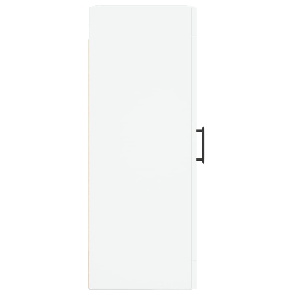 Wall Mounted Cabinet White 34,5x34x90 cm Engineered Wood