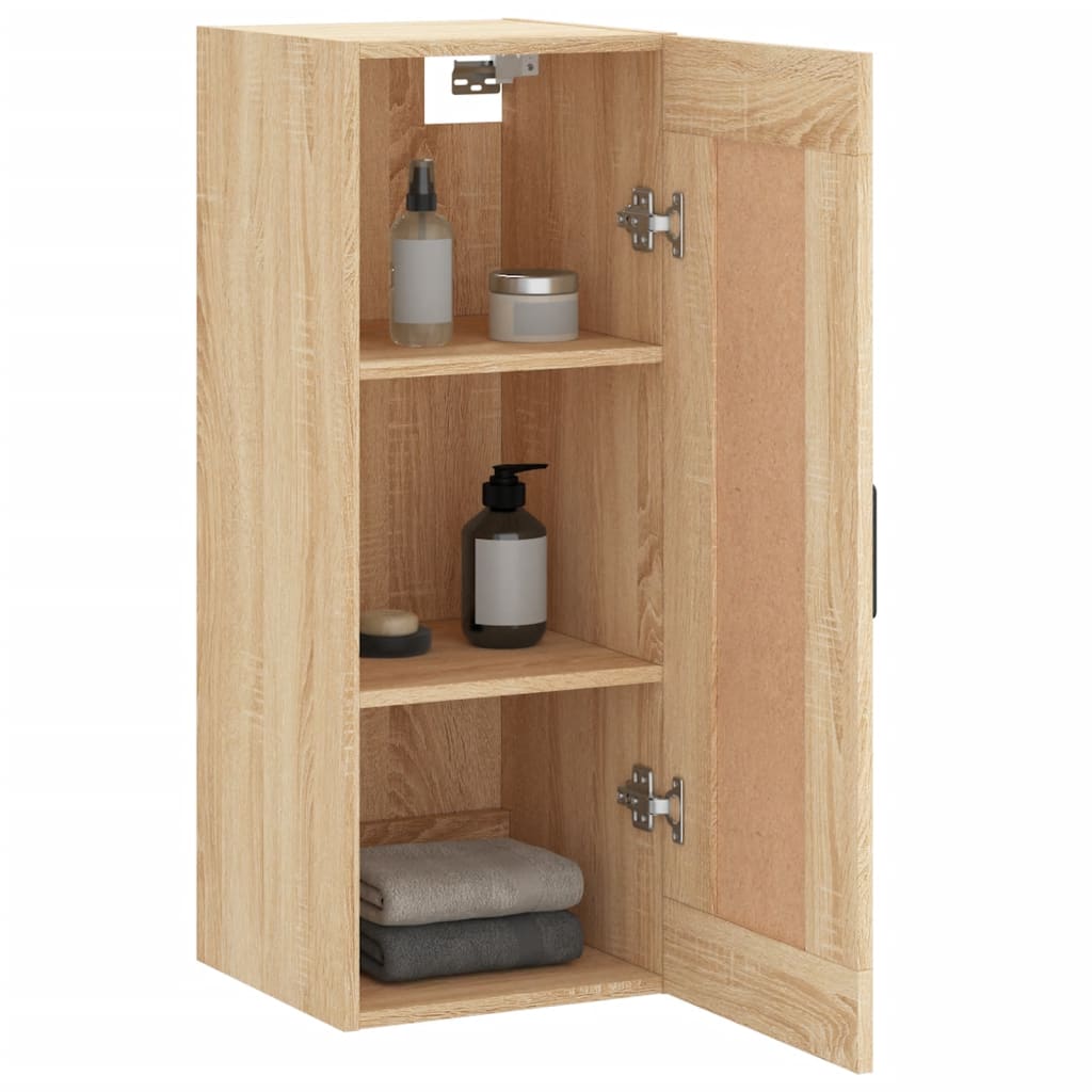 Wall Mounted Cabinet Sonoma Oak 34,5x34x90 cm Engineered Wood
