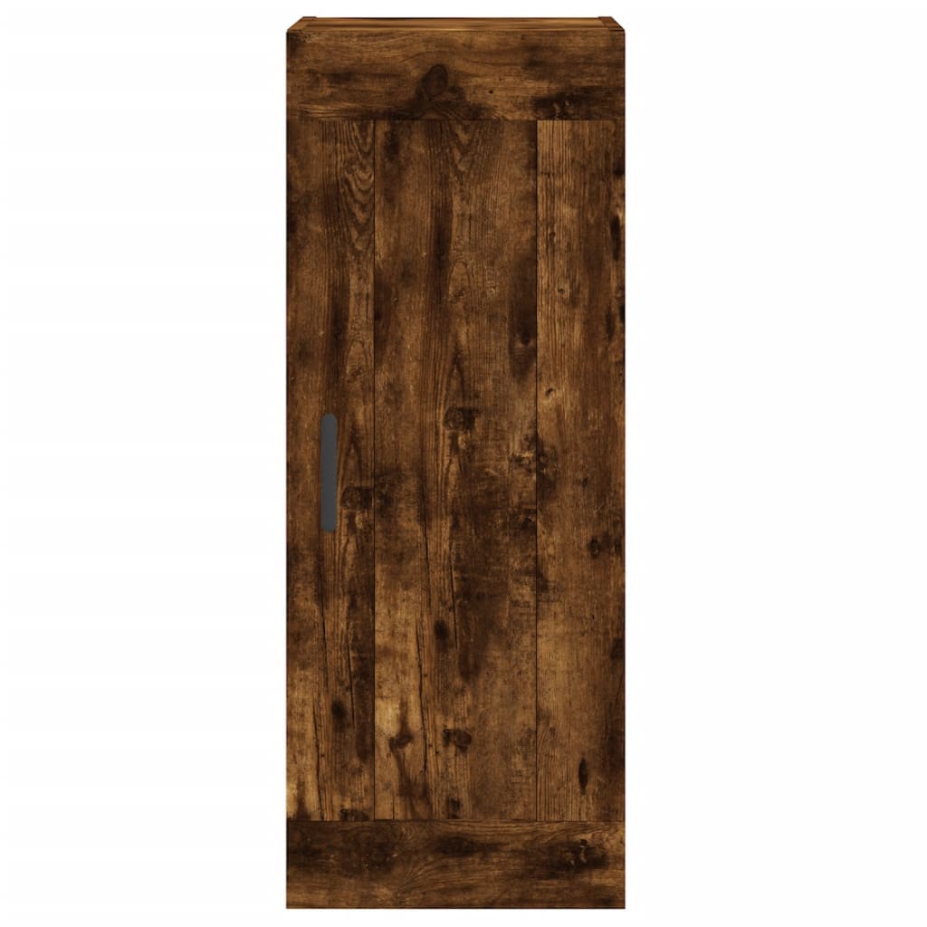 Wall Mounted Cabinet Smoked Oak 34,5x34x90 cm Engineered Wood