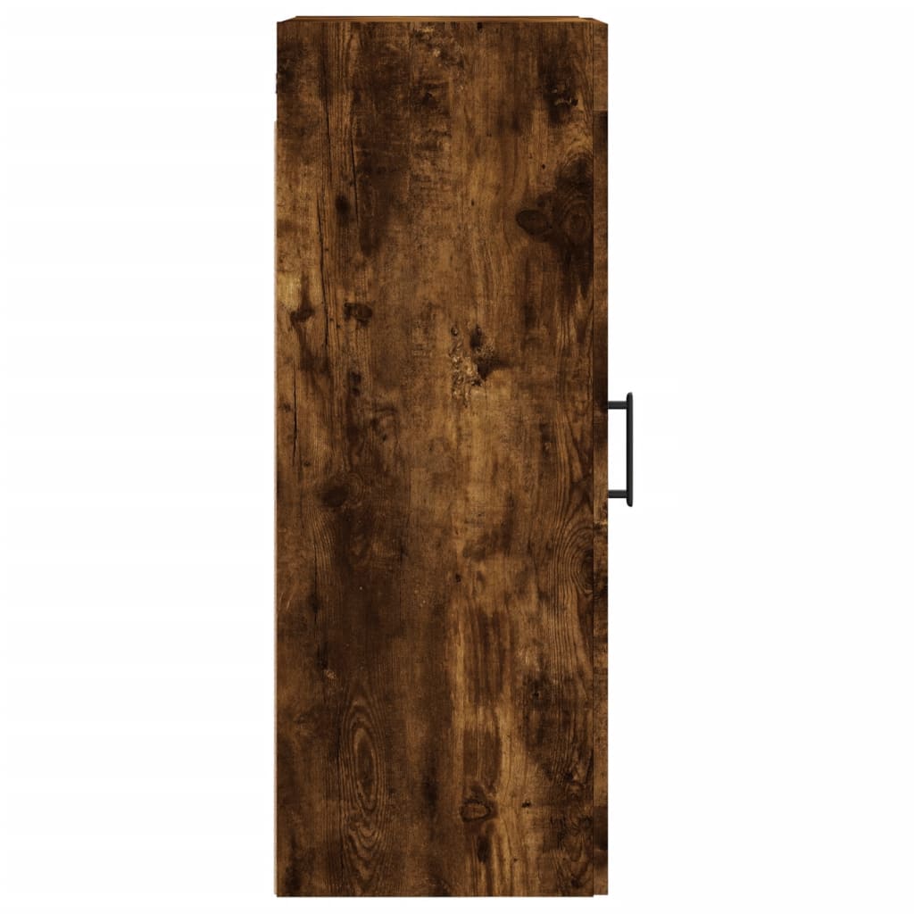 Wall Mounted Cabinet Smoked Oak 34,5x34x90 cm Engineered Wood