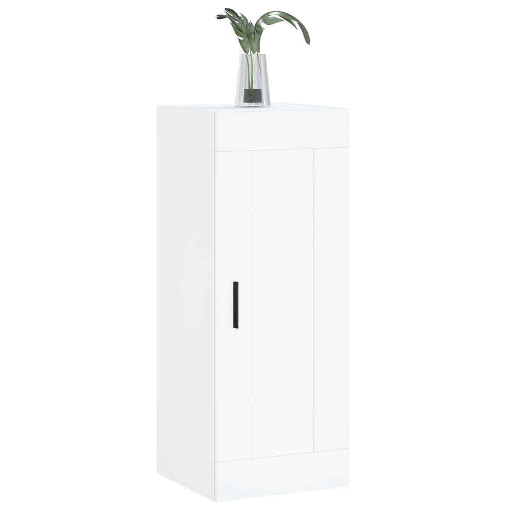 Wall Mounted Cabinet White 34,5x34x90 cm Engineered Wood