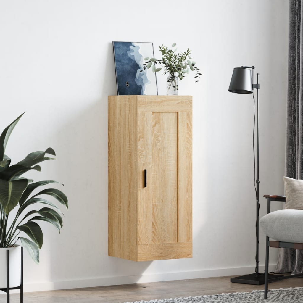 Wall Mounted Cabinet Sonoma Oak 34,5x34x90 cm Engineered Wood