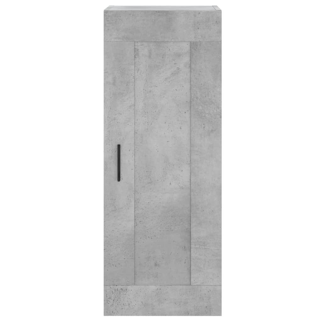 Wall Mounted Cabinet Concrete Grey 34.5x34x90cm Engineered Wood