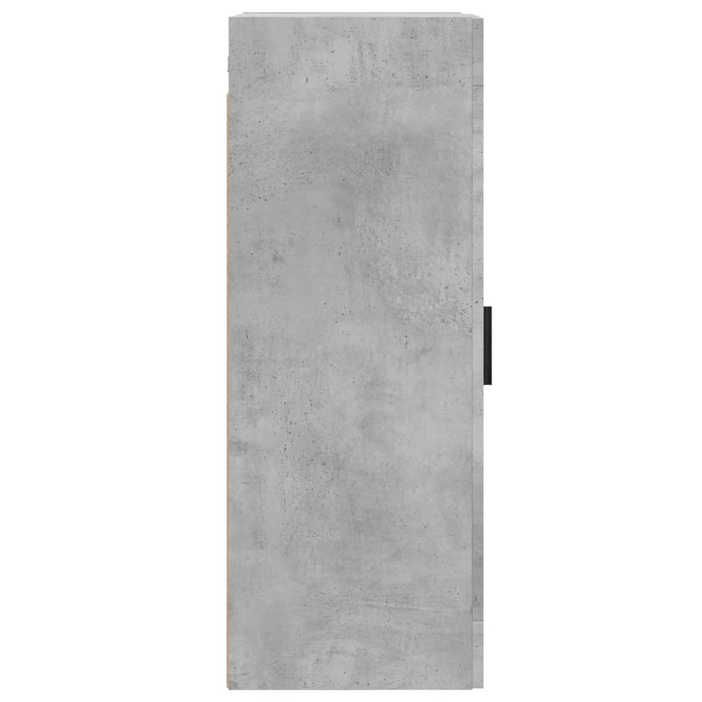 Wall Mounted Cabinet Concrete Grey 34.5x34x90cm Engineered Wood