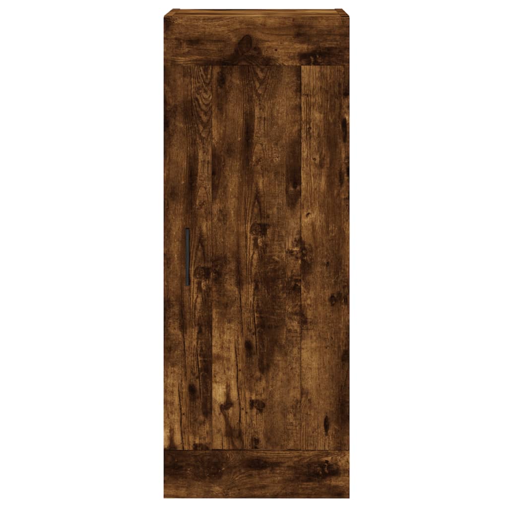 Wall Mounted Cabinet Smoked Oak 34,5x34x90 cm Engineered Wood